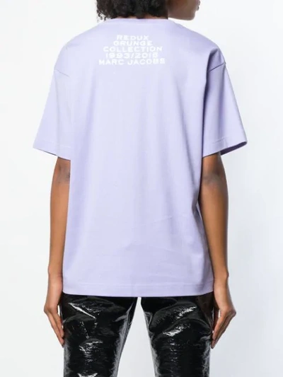 Shop Marc Jacobs T-shirt Mit Crumb-print T-shirt Mit Crumb-print In Purple