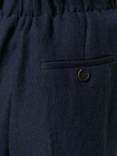 Shop Kiltie Cropped Trousers In Blue