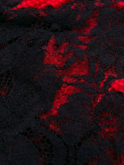Shop Givenchy Lace-hem Logo Jumper In Red