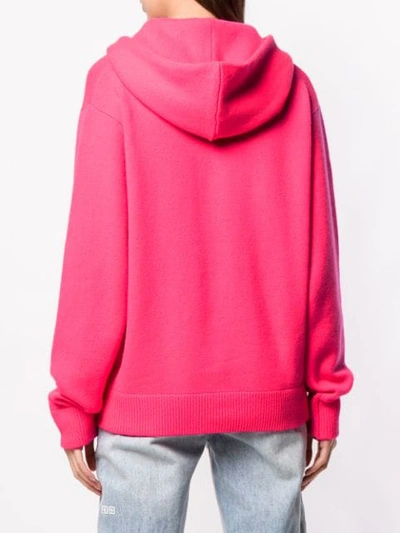 Shop Extreme Cashmere Hooded Jumper In Pink