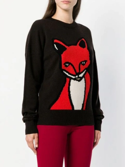 Shop P.a.r.o.s.h Animal Embroidered Sweater In Brown