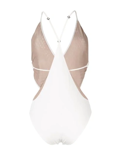 Shop Clube Bossa Tallon Swimsuit In White