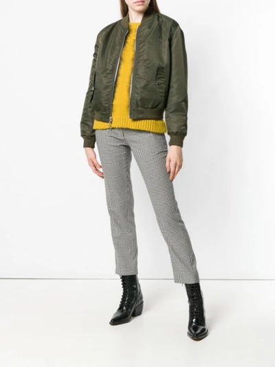 Shop Ermanno Ermanno Reversible Bomber Jacket - Green