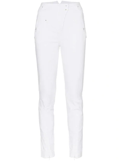 Shop Esteban Cortazar Stretch Cotton Skinny Jeans In White