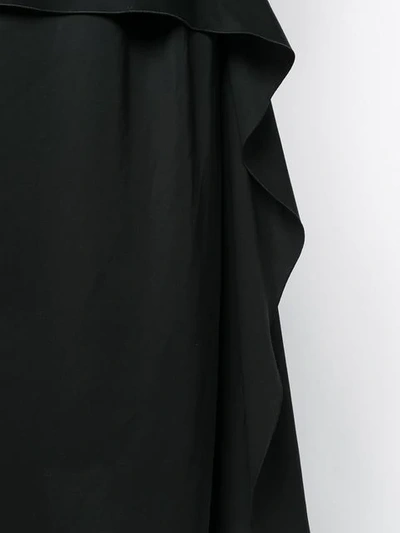 Shop Jw Anderson Draped Asymmetric Skirt In 999 Black