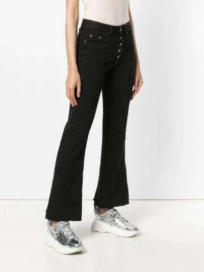 flare cropped jeans