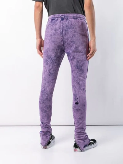 Shop Alchemist Slim Fit Track Trousers - Purple