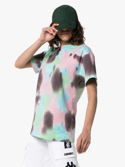 AMBUSH WAVES TIE DYE COTTON T-SHIRT - 蓝色