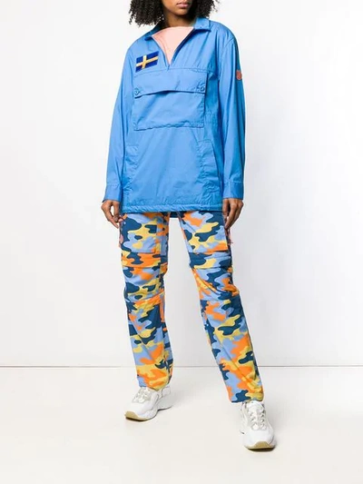 Shop Acne Studios X Fjällräven Anorak Jacket In Blue