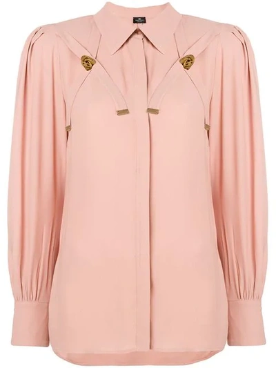 Shop Elisabetta Franchi Loose Fit Blouse In Pink