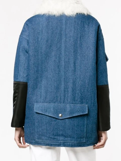 Shop Sandy Liang Citroen Jacket In Blue
