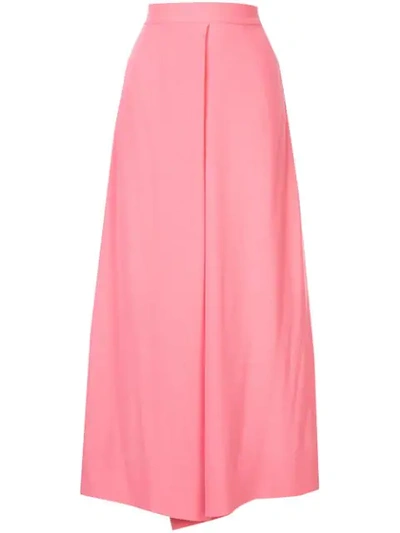 Shop Layeur Wide-leg Palazzo Trousers In Pink
