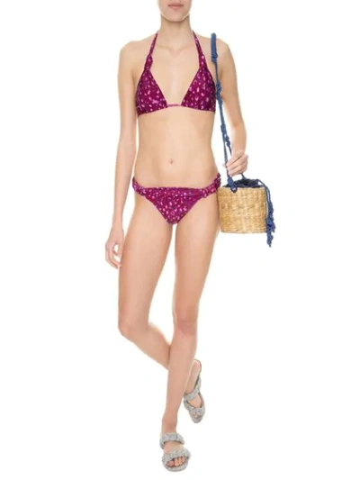 ADRIANA DEGREAS POMEGRANATE BIKINI SET - 粉色