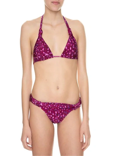 Shop Adriana Degreas Pomegranate Bikini Set In Pink