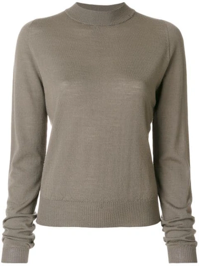 Shop Rick Owens Biker Lupetto Sweater In Grey