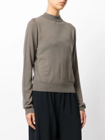 Shop Rick Owens Biker Lupetto Sweater In Grey