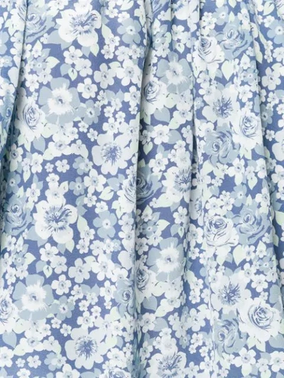Shop Stella Mccartney Off-the-shoulder Blouse In 8487 Multicolor Blue