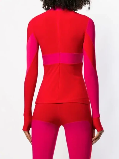 Shop Atu Body Couture Colour-block Jumper In Red