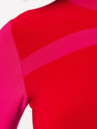 Shop Atu Body Couture Colour-block Jumper In Red