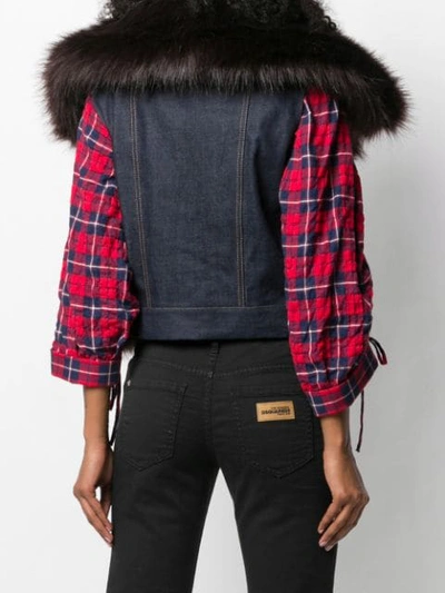 Shop Dsquared2 Sleeveless Fur Gilet In Brown