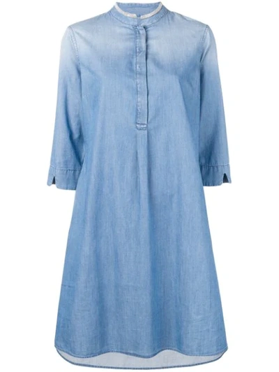 Shop Fabiana Filippi Jeans-hemdkleid - Blau In Blue