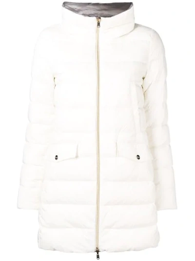 Shop Herno Padded Coat - White
