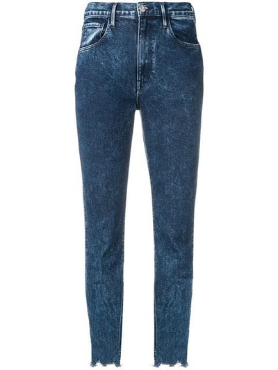 Shop 3x1 Cropped Skinny Jeans In Blue