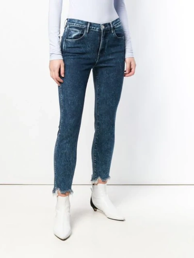 3X1 CROPPED SKINNY JEANS - 蓝色