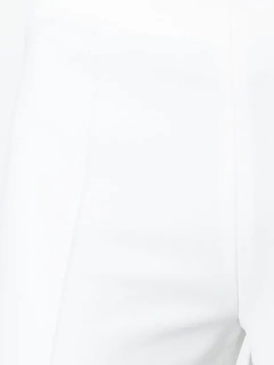 Shop Antonio Berardi Tailored High-waisted Trousers - White