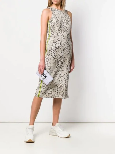 Shop Pinko Python Print Fitted Dress In Cl1