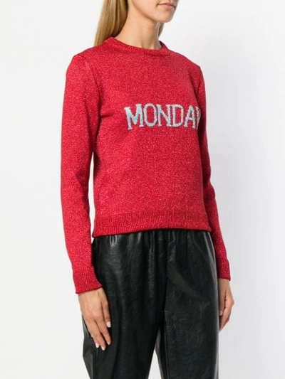 Shop Alberta Ferretti Monday Knit Jumper In Red