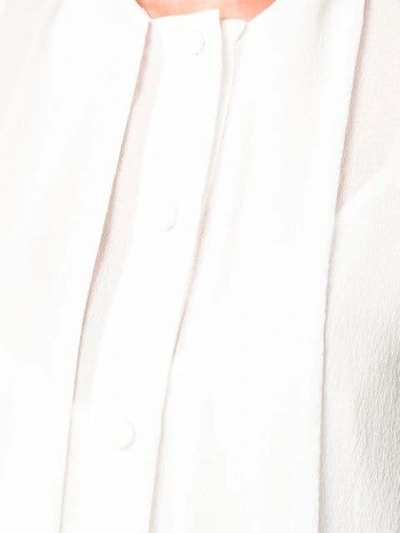 GIVENCHY 蝴蝶结领罩衫 - 白色