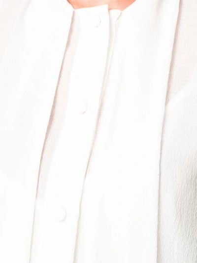 Givenchy Long Sleeve Silk Blouse Off-white In White