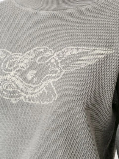 Shop Yeezy Loose Fitted Sweatshirt In Grey