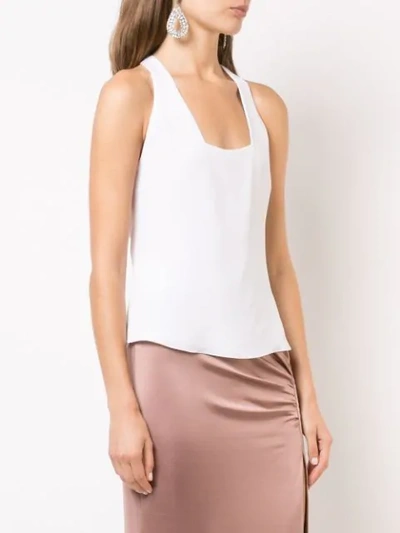 Shop Cushnie Asymmetric Vest Top In White