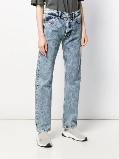 Shop Balenciaga Standard Jeans In Blue