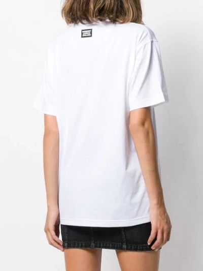 Shop Burberry Unicorn Print Oversized T-shirt In White