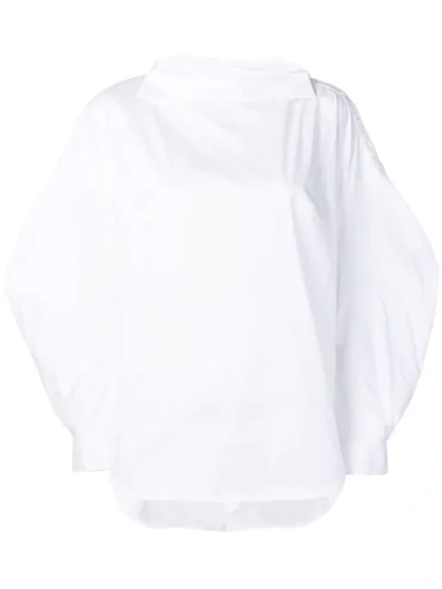 Shop Enföld Puff Sleeve Blouse In White