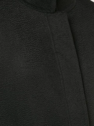 ADAM LIPPES 单排扣茧形大衣 - 黑色