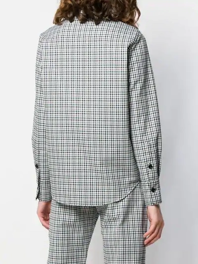 Shop Joseph Fara Checked Shirt In Black