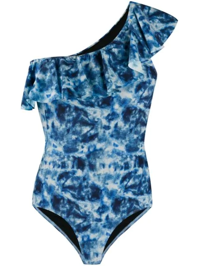 Shop Isabel Marant Tie-dye Print Swimsuit - Blue