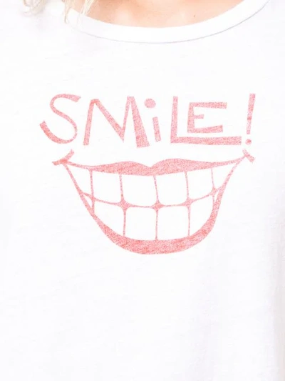 Shop Re/done Classic Smile T-shirt In White