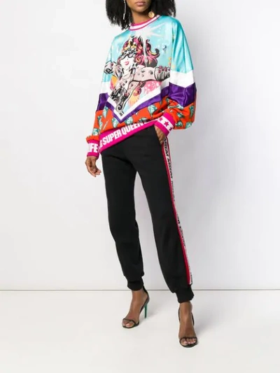 Shop Dolce & Gabbana Super Queen Print Sweatshirt In S9000 Multicolor