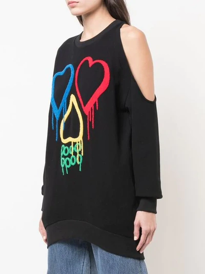 Shop Haculla Cut Out Sweatshirt In Black