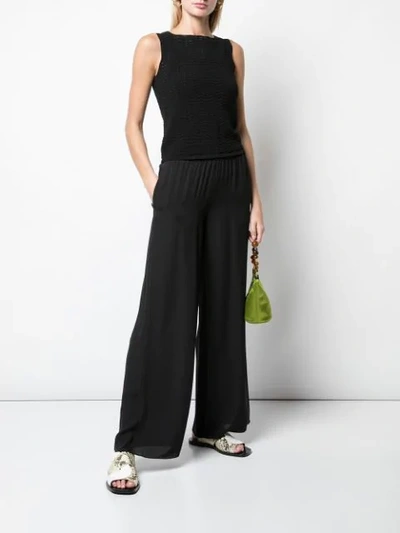 Shop Theory Wide-leg Trousers In Black