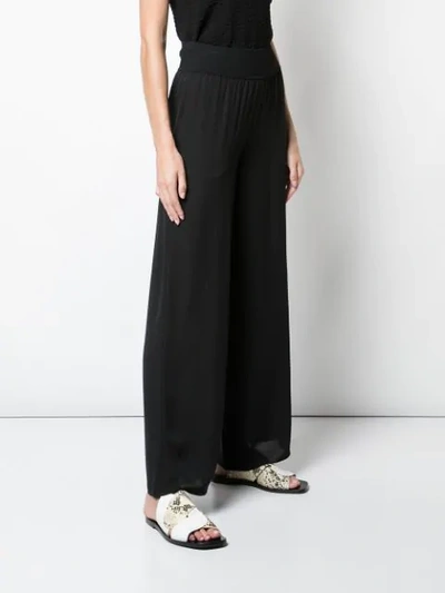 Shop Theory Wide-leg Trousers In Black