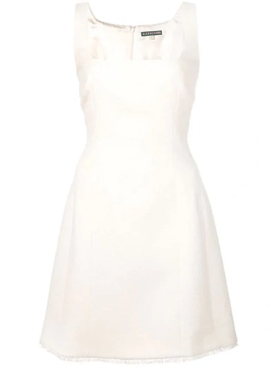 Shop Alexa Chung Square-neck Short Dress - White