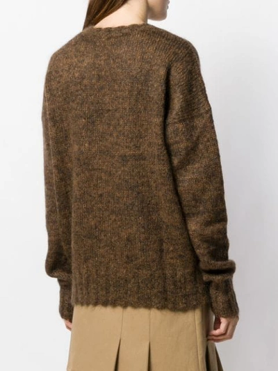 Shop Plan C Chevron Jumper In Brown