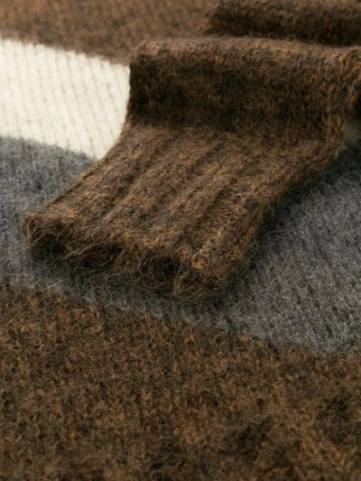 Shop Plan C Chevron Jumper In Brown