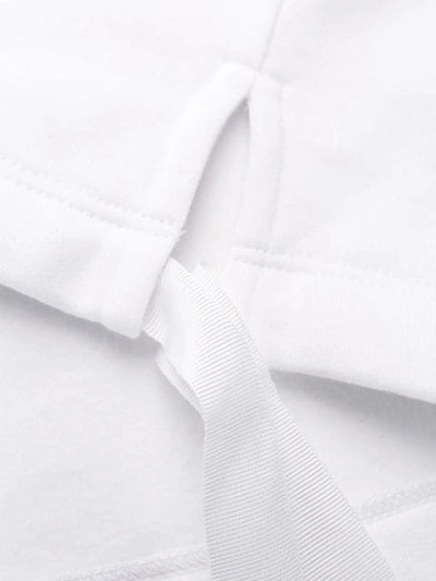 Shop Fendi Ff Logo Embroidered Sweatshirt In White